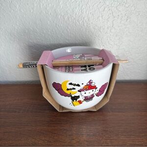 Hello Kitty Halloween Bowl with Chopsticks